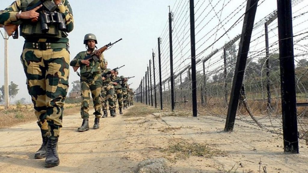 BSF women personnel patrolling at India-Pakistan Border