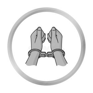 hands-handcuffs-icon-monochrome-style-isolated-white-background-crime-symbol-85757962