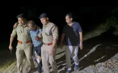 बहादराबाद में मुठभेड़ के बाद हरियाणा का कुख्यात हत्यारा दबोचा गया, पैरोल पर आकर हुआ था फरार।