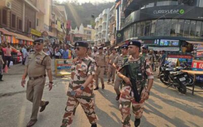 हरिद्वार: शांति व्यवस्था हेतु कोतवाली नगर पुलिस व ITBP का फ्लैग मार्च