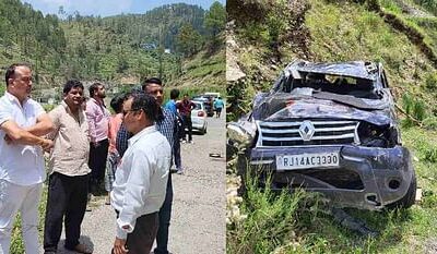 शादी में शामिल होने जयपुर से आ रही कार हुई हादसे का शिकार, एक बच्चे की मौत, छह लोग घायल